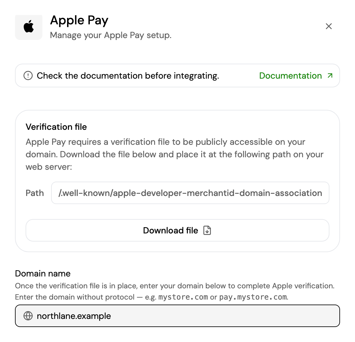 Register a domain for Apple Pay